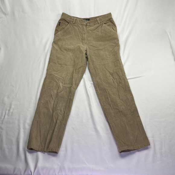 Lauren Ralph Lauren Pants - Lauren Ralph Lauren Corduroy Pants Tan Straight Leg High Rise Ribbed Size 10